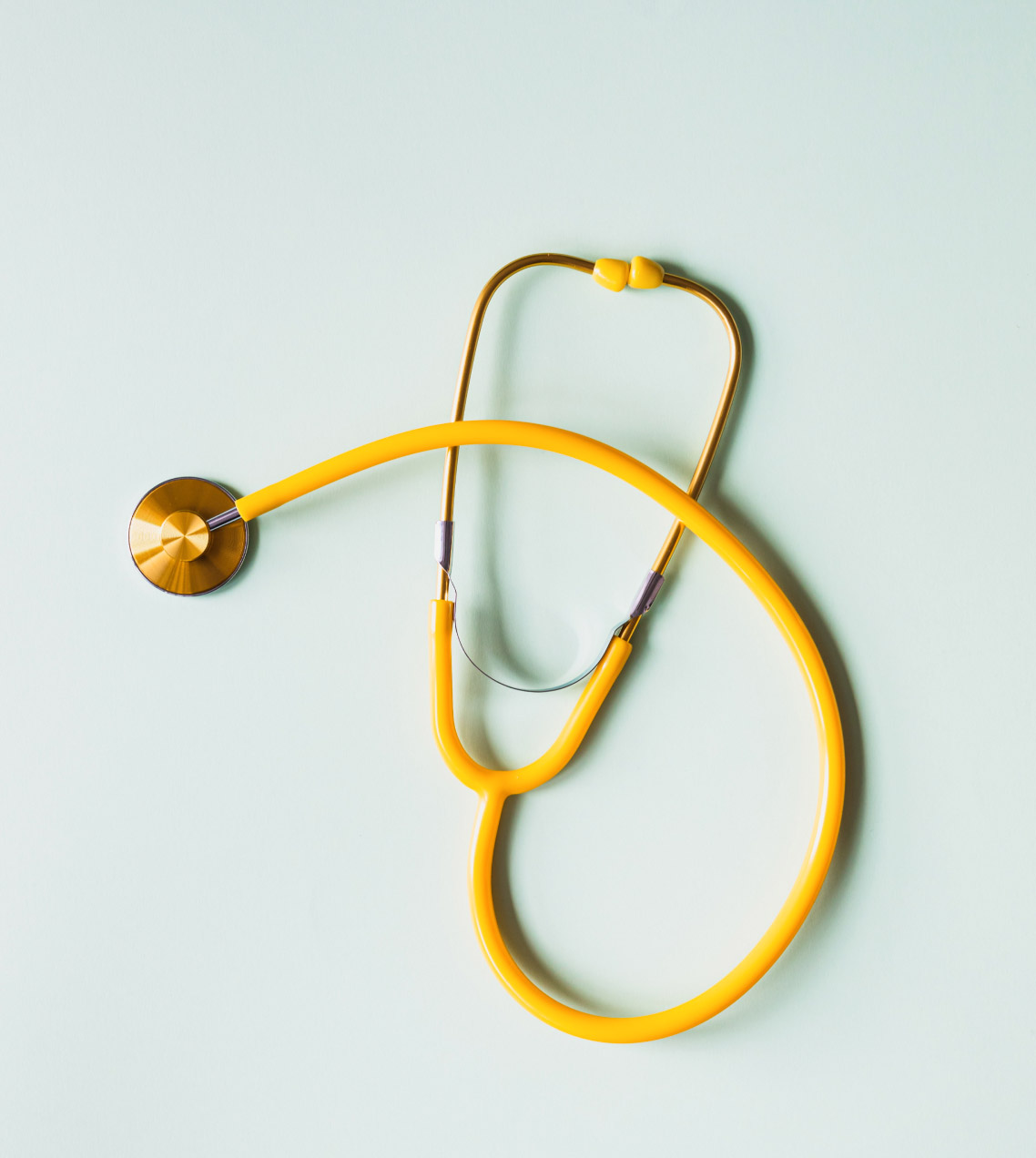 Yellow stethoscope